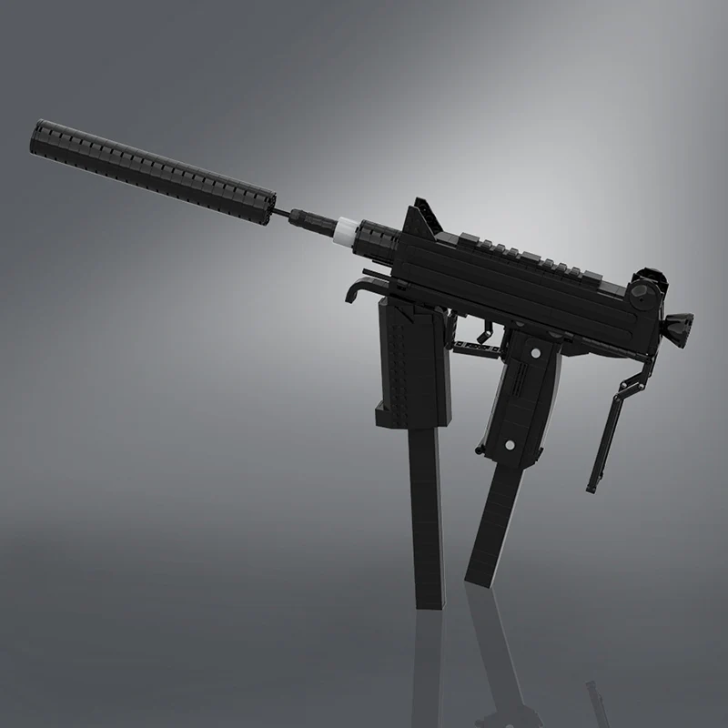 GOBRICKS MOC 142626 CBJ-MS Submachine gun - YWOBB
