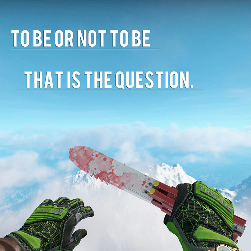 MOC C9273 Team Fortress (Black Rose, Butterfly Knife) - YWOBB