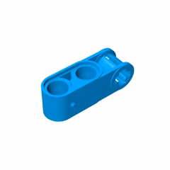 GOBRICKS GDS-936 Axle and Pin Connector Perpendicular 3L with 2 Pin Holes - YWOBB