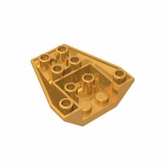 GOBRICKS GDS-1124 Wedge 4 x 4 Triple Inverted with Connections between 2 Studs - YWOBB