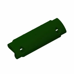 GOBRICKS GDS-1010 Panel Curved 11 x 3 with 2 Pin Holes through Panel Surface - YWOBB