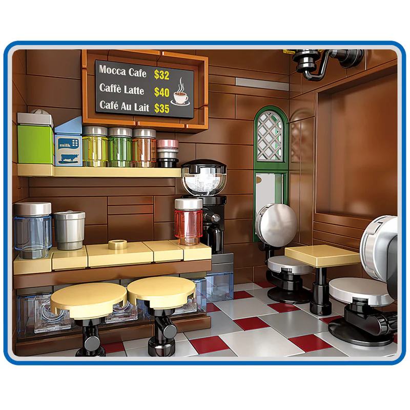 Mould King 16008 Coffee House with Lights OVP EU Warehouse Version - YWOBB