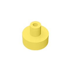 GOBRICKS GDS-1291 Round 1 x 1 with Bar and Pin Holder - YWOBB