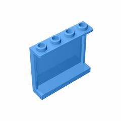 GOBRICKS GDS-751 Panel 1 x 4 x 3 with Side Supports - Hollow Studs - YWOBB
