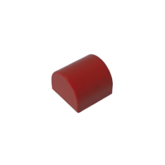 GOBRICKS GDS-M255	Slope Curved 1 x 1 x 2/3 Double - YWOBB