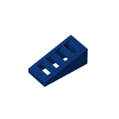 GOBRICKS GDS-838 Slope 18 2 x 1 x 2/3 with 4 Slots - YWOBB