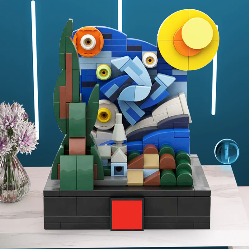 GOBRICKS MOC 121920 The Mini Starry Night - YWOBB