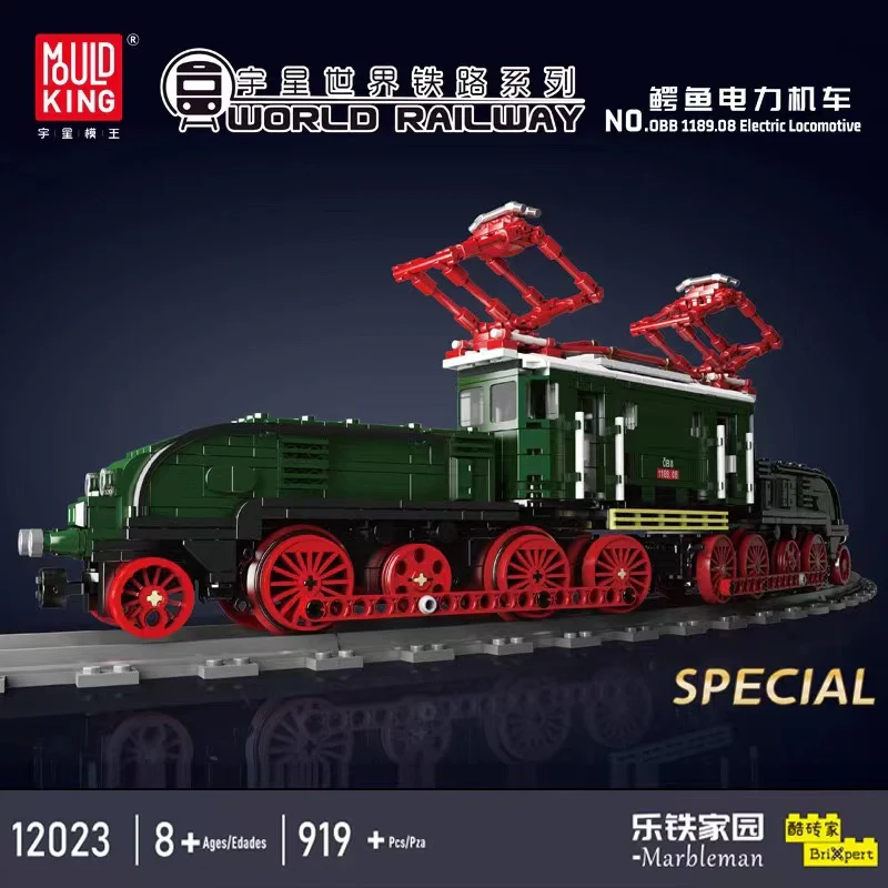 Mould King 12023 RC World Railway OBB 1189.08 Electric Locomotive - YWOBB