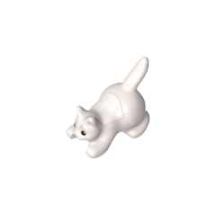 GOBRICKS GDS-M1161-021-DE1708 Lying down kitten - YWOBB