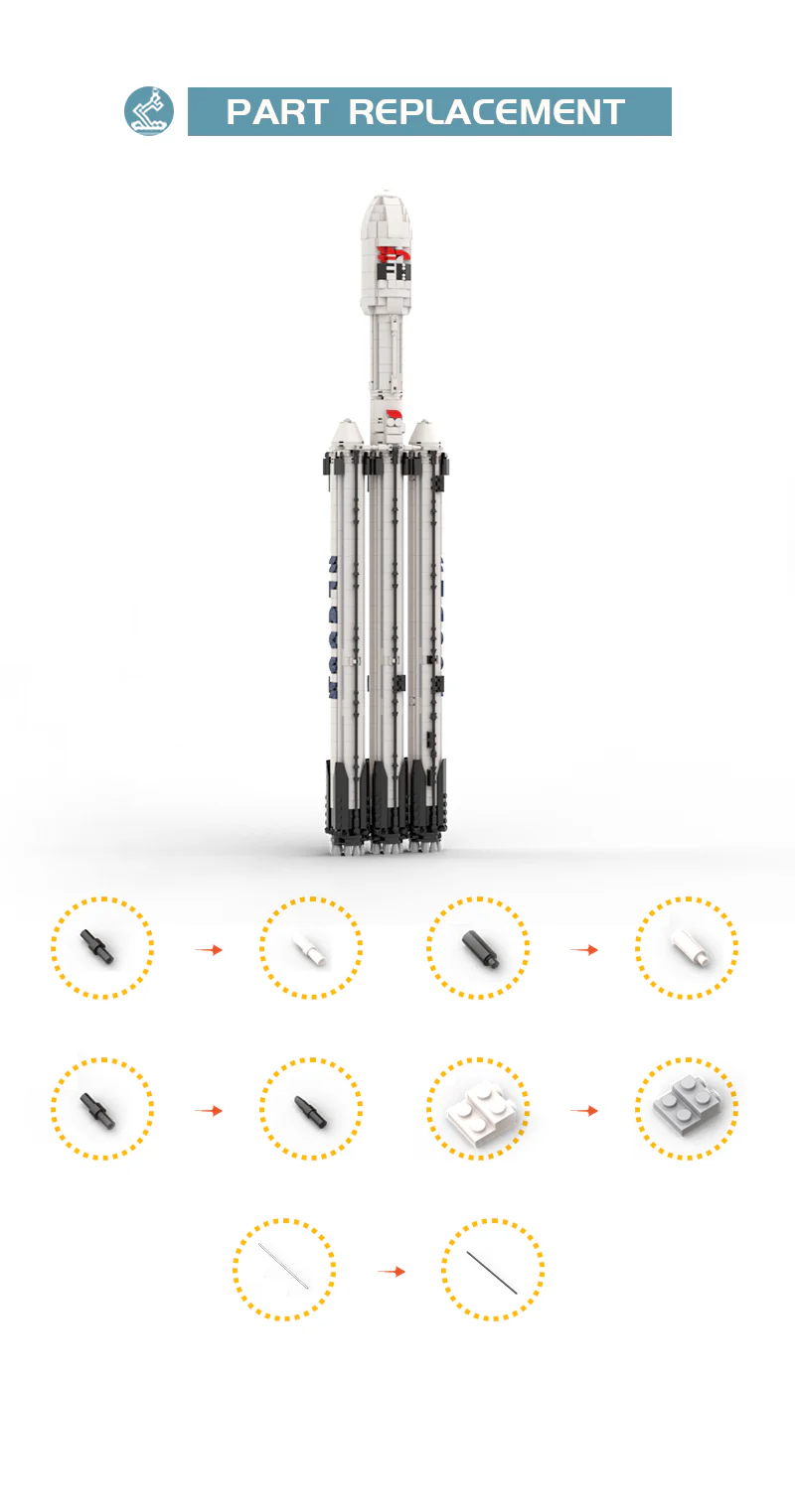 MOC 73911 1:110 Falcon 9 Collector’s Edition - YWOBB
