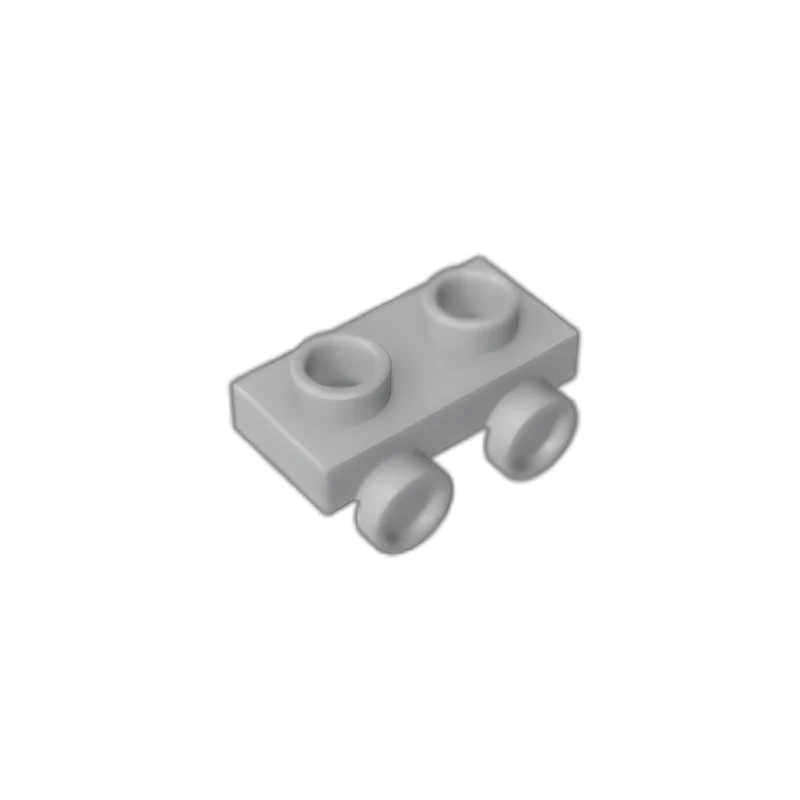 GOBRICKS GDS-90192 Bracket 1 x 2 with lower bump on one side - YWOBB