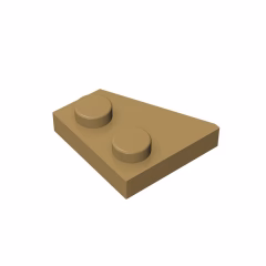 GOBRICKS GDS-560 Plate 2 x 2 Right - YWOBB