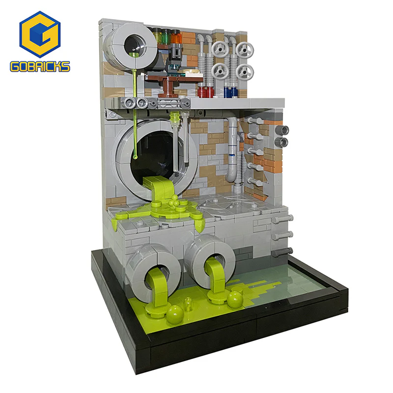 GOBRICKS MOC 111005 TMNT Sewer Diorama MOC - Ninja Turtles - YWOBB