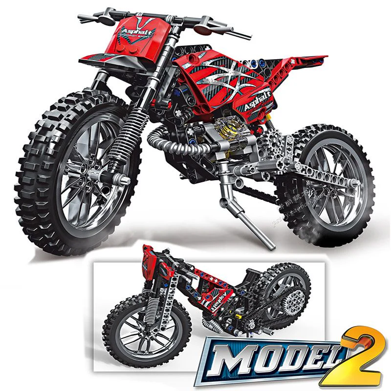 DECOOL 3373 2 In 1 Motor Cross Bike - YWOBB