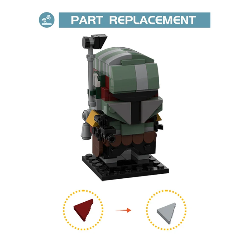 MOC 65926 Star Wars Boba Fett Square Head Boy - YWOBB