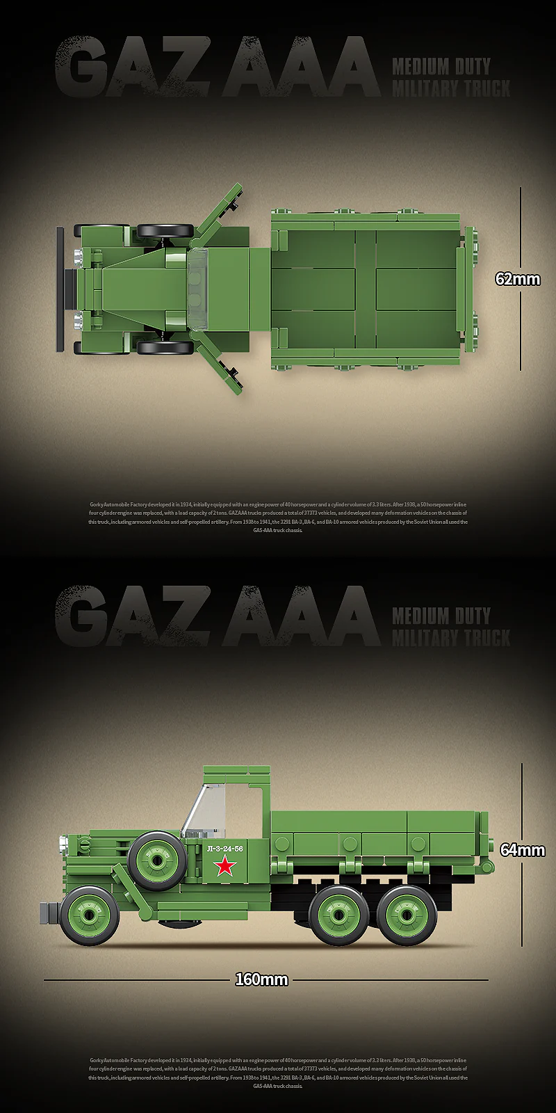Quan Guan 100113 Soviet Union GAZ AAA - Medium Duty Military Truck - YWOBB