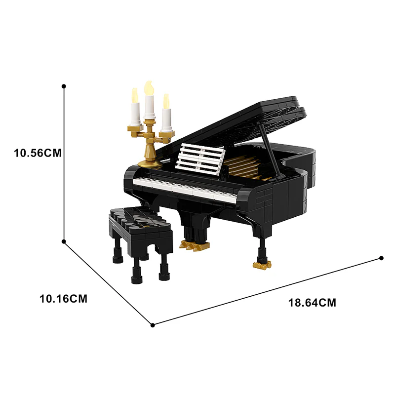 GOBRICKS MOC A0835Y02 Piano (black) - YWOBB