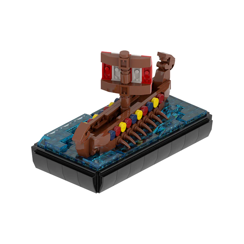 MOC C9157 Small Viking Ship - YWOBB