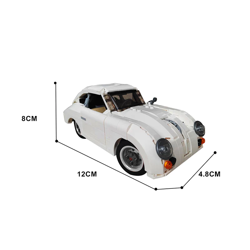 GOBRICKS MOC 130262 Porsche 356 - YWOBB