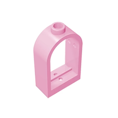 GOBRICKS GDS-872 Window 1 x 2 x 2 2/3 with Rounded Top - YWOBB