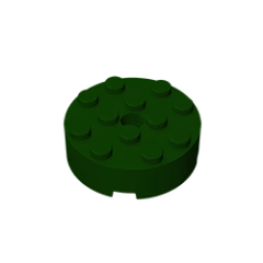 GOBRICKS GDS-952 Brick, Round 4 x 4 with Hole - YWOBB