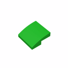 GOBRICKS GDS-659  Curved 2 x 2 - YWOBB