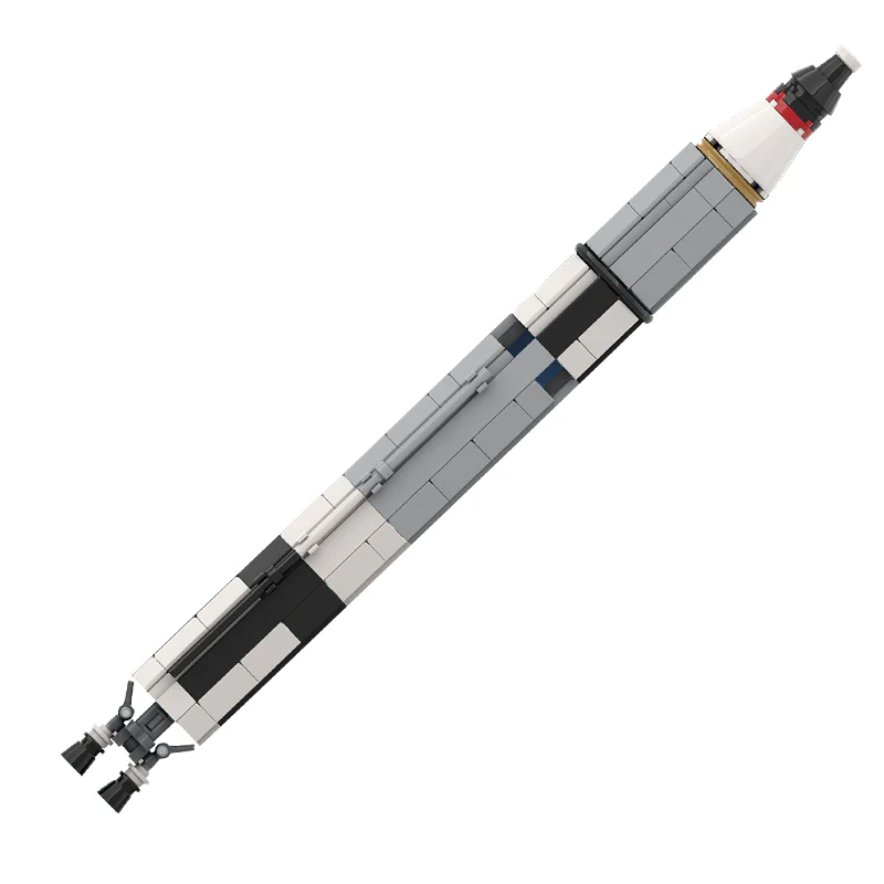 GOBRICKS MOC 34453 Gemini Titan rocket (Saturn V scale) - YWOBB