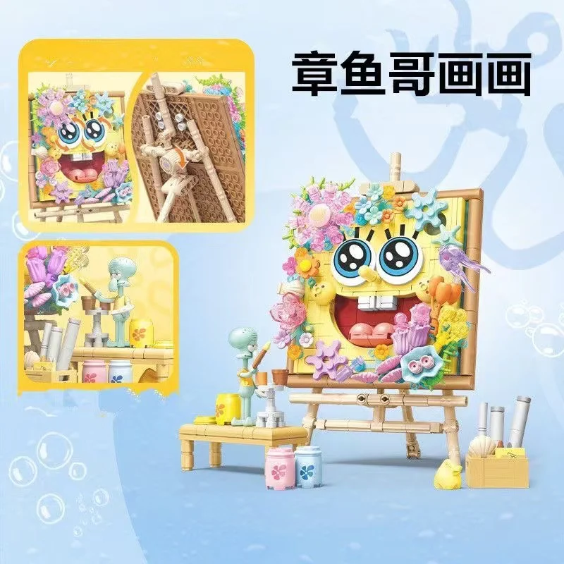 SEMBO 612215 SpongeBob SquarePants: The Art of Flowers - YWOBB