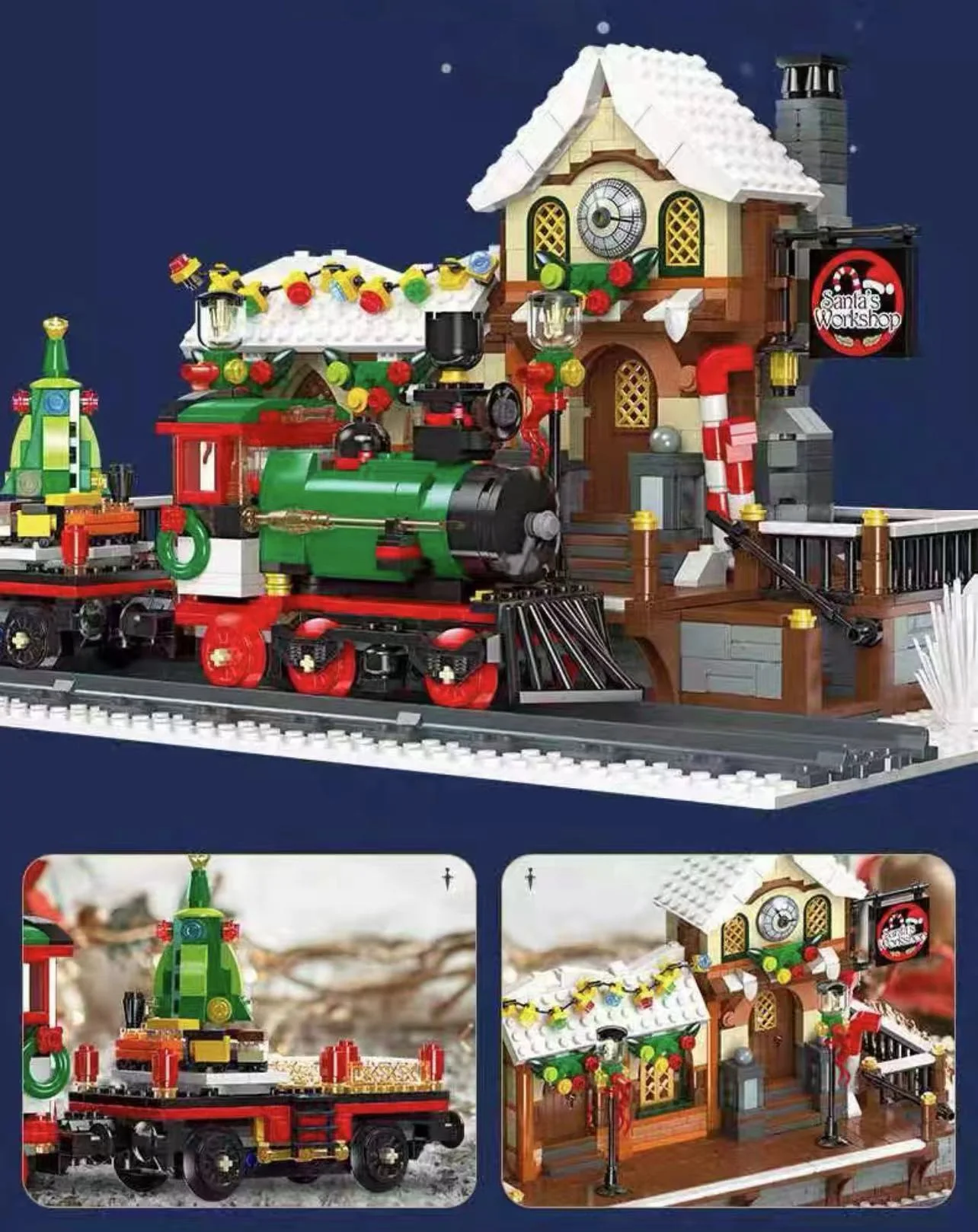 JIE STAR 89142 The Railway Station At Christmas - YWOBB