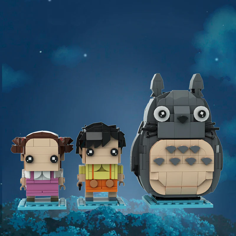 GOBRICKS MOC 123532 Totoro  Satsuki & Mei - Studio Ghibli - YWOBB