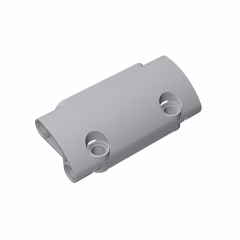 GOBRICKS GDS-1011 Panel Curved 7 x 3 with 2 Pin Holes through Panel Surface - YWOBB