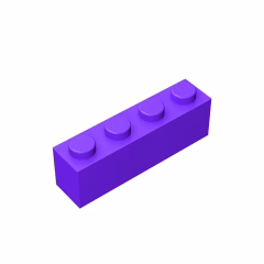 GOBRICKS GDS-534 Brick 1 x 4 - YWOBB