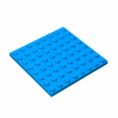 GOBRICKS GDS-528 Plate 8 x 8 - YWOBB