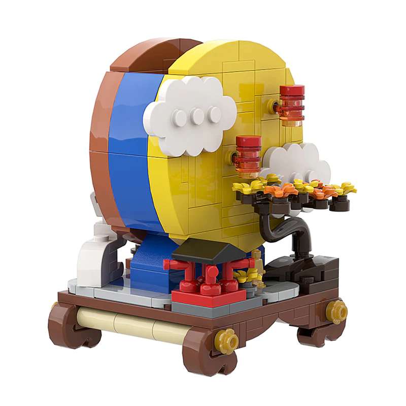 GOBRICKS MOC A0167 moon full moon - YWOBB