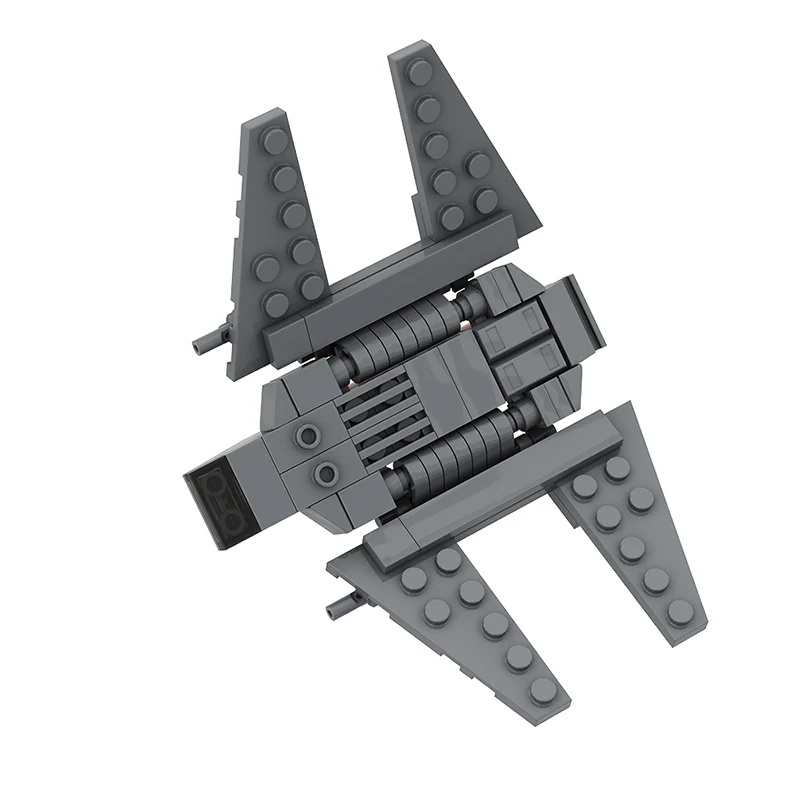GOBRICKS MOC A0760 Zeta-class Heavy Cargo Shuttle Micro Scale - YWOBB