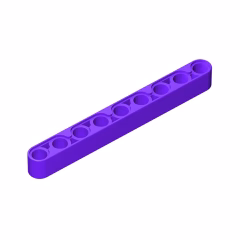 GOBRICKS GDS-666 Liftarm Thick 1 x 9 - YWOBB