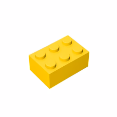 GOBRICKS GDS-541 Brick 2 x 3 - YWOBB