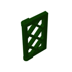 GOBRICKS GDS-790 Pane for Window 1 x 2 x 3 Lattice with Thick Corner Tabs - YWOBB