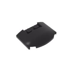 GOBRICKS GDS-1577 Wedge 3 x 4 x 2/3 Triple Curved - YWOBB