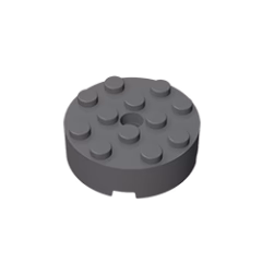 GOBRICKS GDS-952 Brick, Round 4 x 4 with Hole - YWOBB