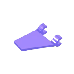 GOBRICKS GDS-895 Flag 2 x 2 Trapezoid - YWOBB