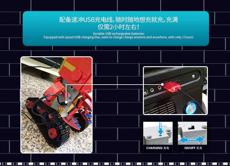 Mould King 13041 The Movable Robots - YWOBB