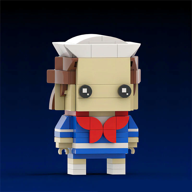 MOC 125950 Punk Eleven (Stranger Things) Custom Brickheadz - YWOBB