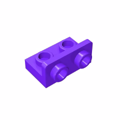 GOBRICKS GDS-643 Bracket 1 x 2 - 1 x 2 Inverted - YWOBB