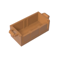 GOBRICKS GDS-2100 Container Treasure Chest Bottom - YWOBB
