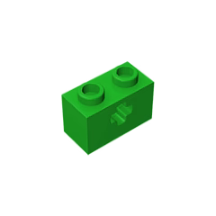 GOBRICKS GDS-633  Brick 1 x 2 with Axle Hole - YWOBB