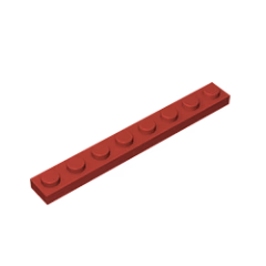 GOBRICKS GDS-506 Plate 1 x 8 - YWOBB