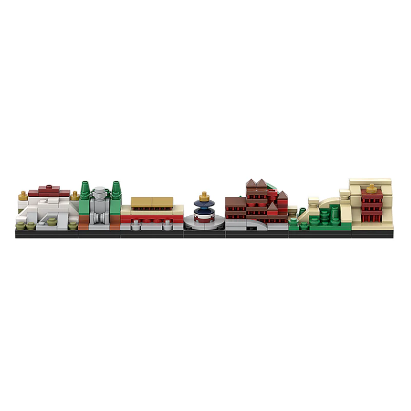 GOBRICKS MOC A0162Y01 China Skyline A - YWOBB