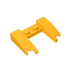 GOBRICKS GDS-1265 Wedge 3 x 4 x 2/3 Curved with Cutout - YWOBB