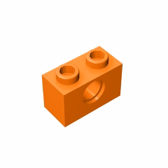 GOBRICKS GDS-623  Brick 1 x 2 with Hole - YWOBB